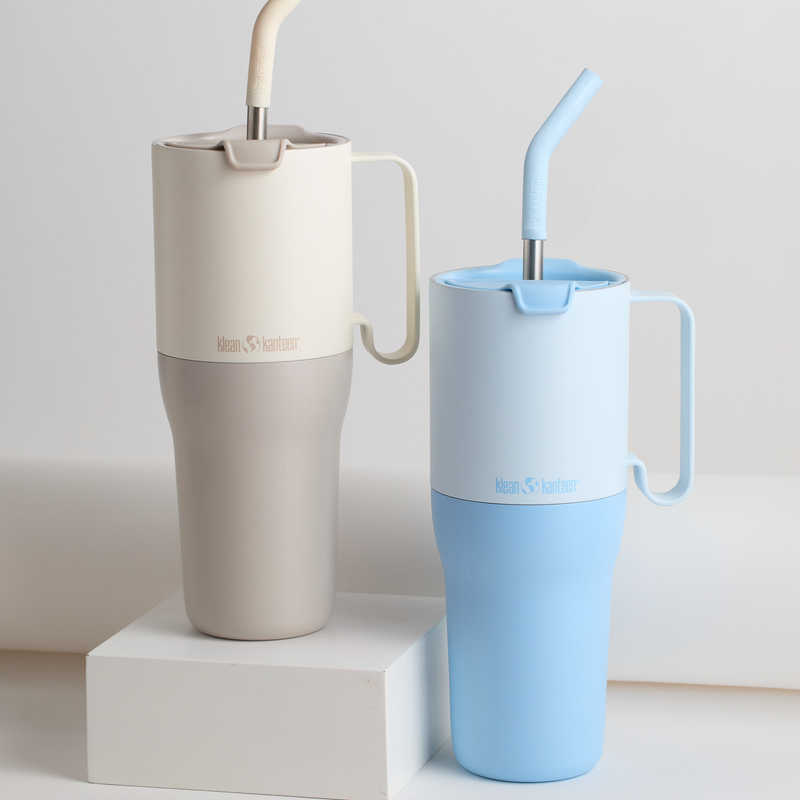 Klean Kanteen - Rise Tumbler Flip Straw Lid, Ice Blue - 1065 ml