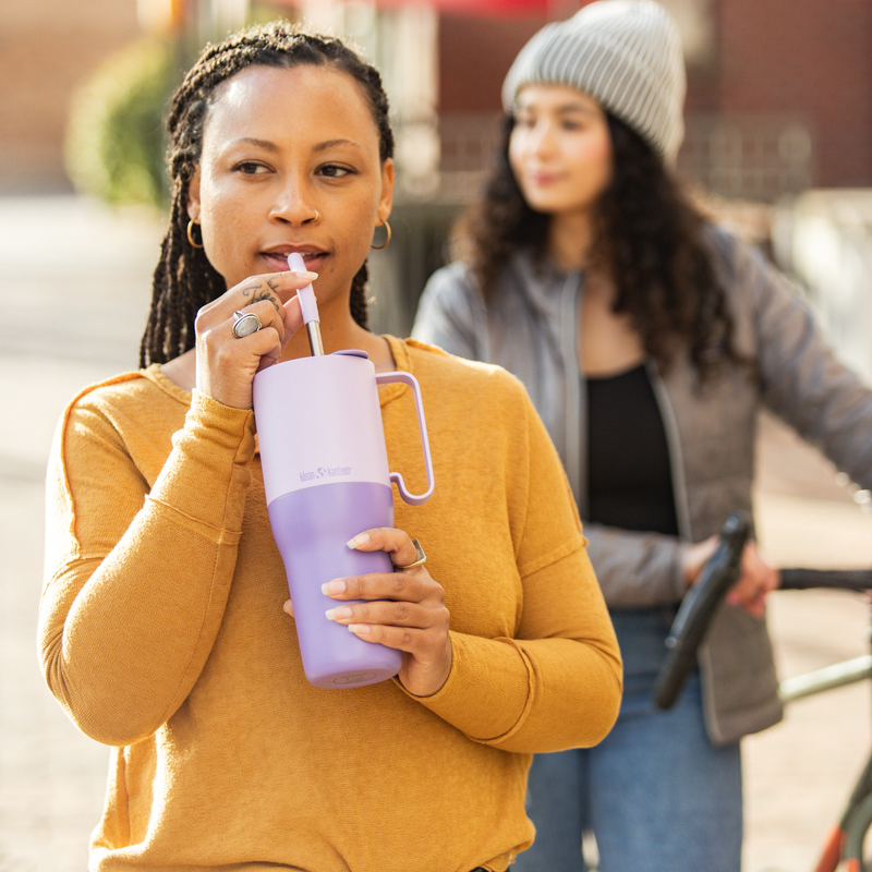 Klean Kanteen - Rise Tumbler Flip Straw Lid, Brittany Blue - 1065 ml
