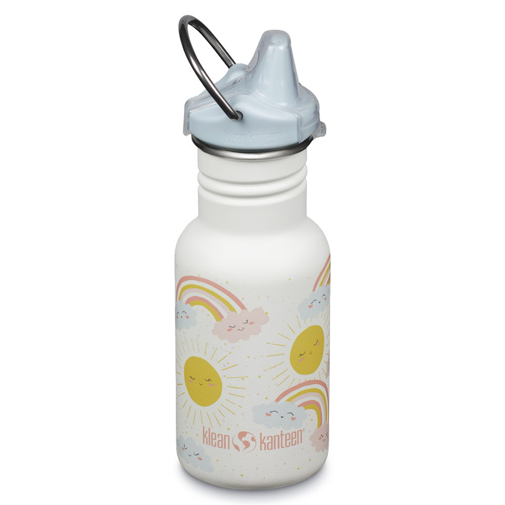 Kid Kanteen - Sippy Cup Sippy Cap, Rainbows White - 355 ml