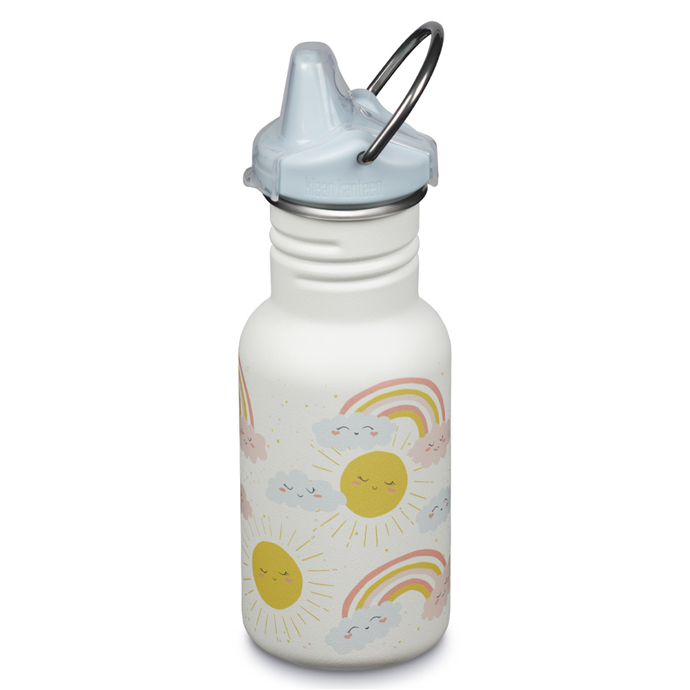 Kid Kanteen - Sippy Cup Sippy Cap, Rainbows White - 355 ml