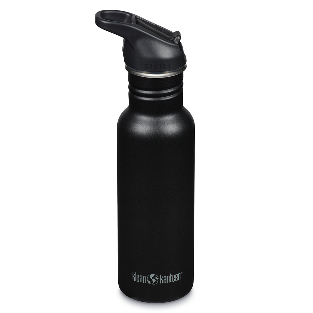 Klean Kanteen - Vattenflaska Classic Flip Seal Sport Cap, Black - 532 ml