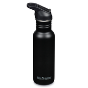 Klean Kanteen - Vandflaske Classic Flip Seal Sport Cap, Sort - 532 ml
