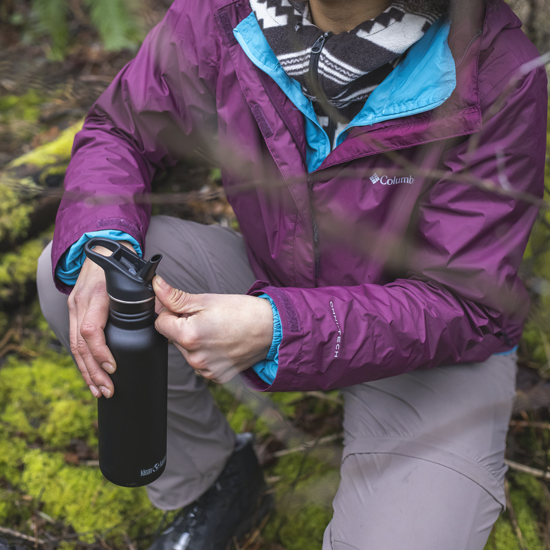 Klean Kanteen - Vattenflaska Classic Flip Seal Sport Cap, Black - 532 ml