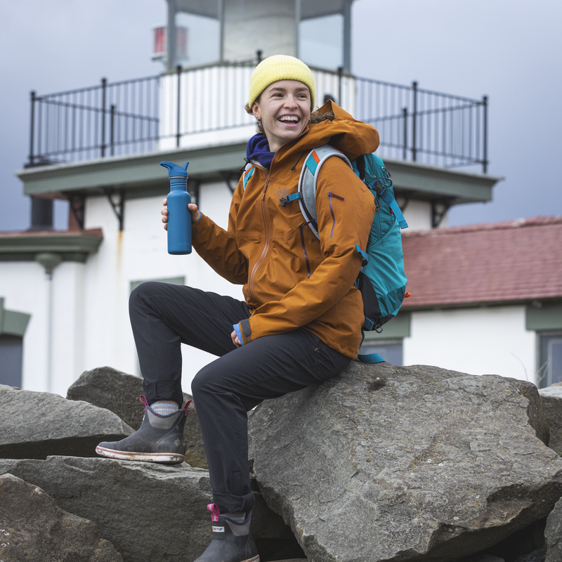 Klean Kanteen - Water Bottle Classic Flip Seal Sport Cap, Corsair - 532 ml