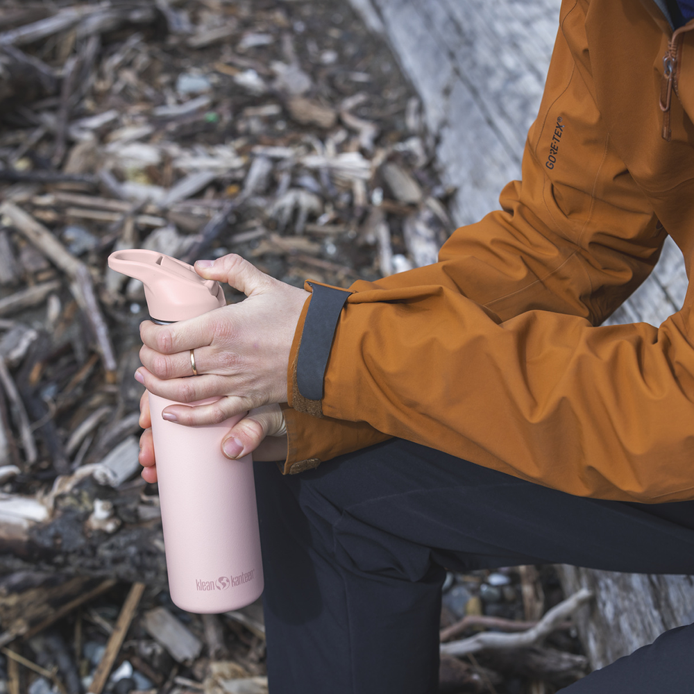 Klean Kanteen - Vattenflaska Classic Flip Seal Sport Cap, Peach Parfait - 532 ml