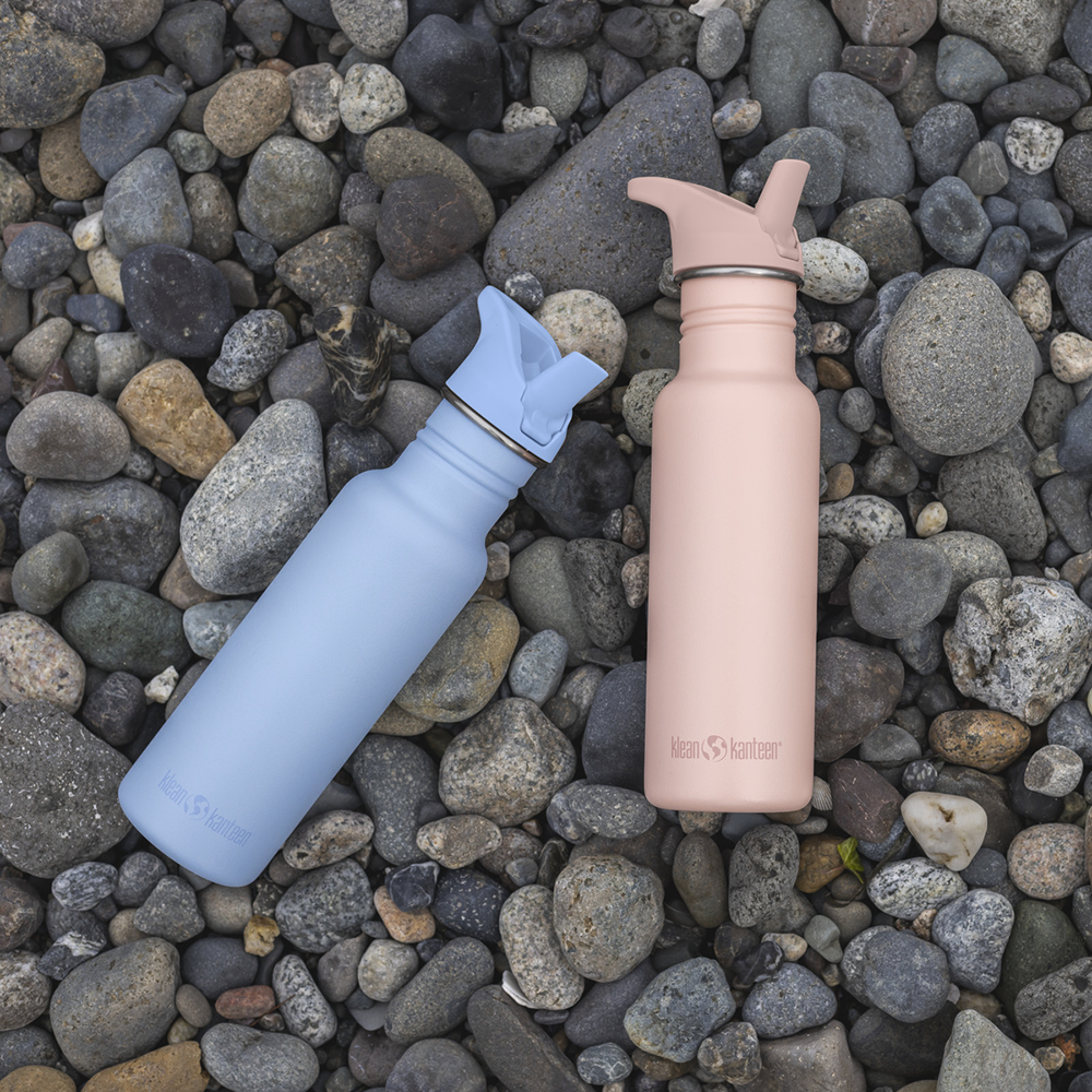 Klean Kanteen - Water Bottle Classic Flip Seal Sport Cap, Peach Parfait - 532 ml