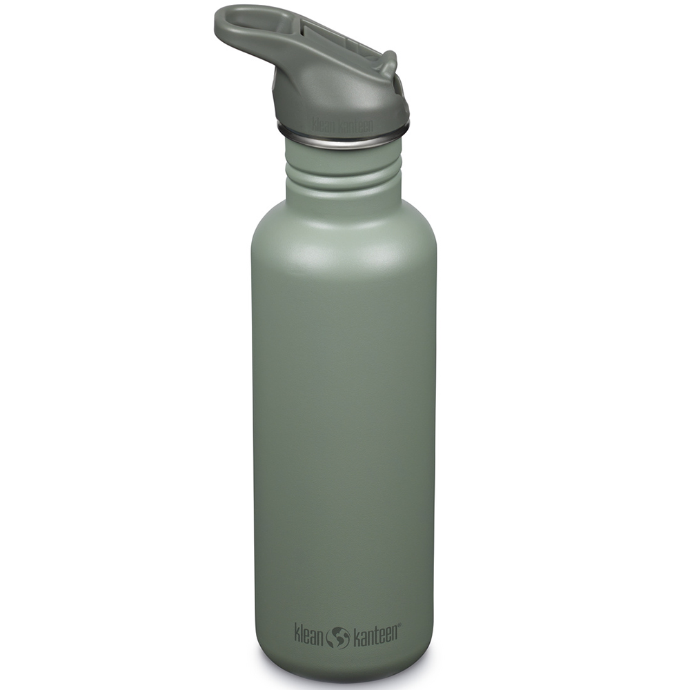 Klean Kanteen - Water Bottle Classic Flip Seal Sport Cap, Sea Spray - 800 ml