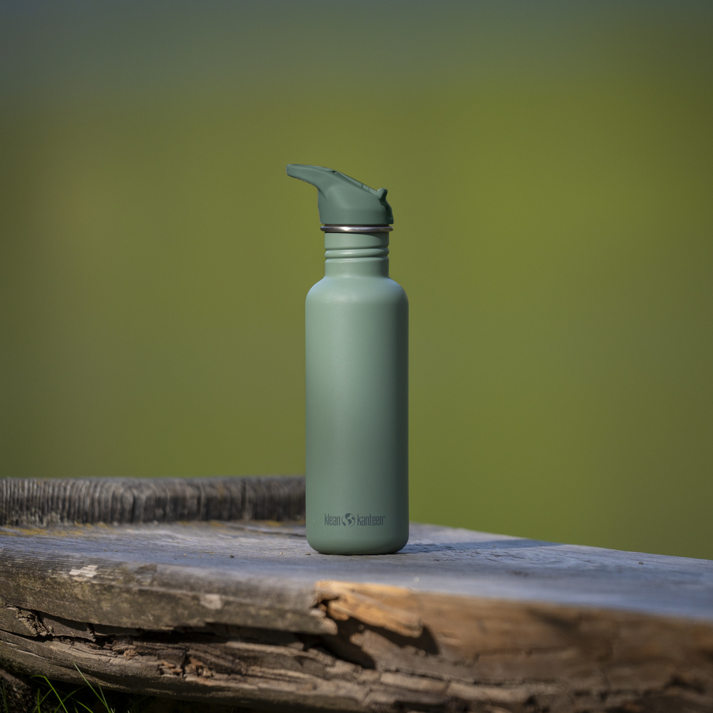 Klean Kanteen - Water Bottle Classic Flip Seal Sport Cap, Sea Spray - 800 ml
