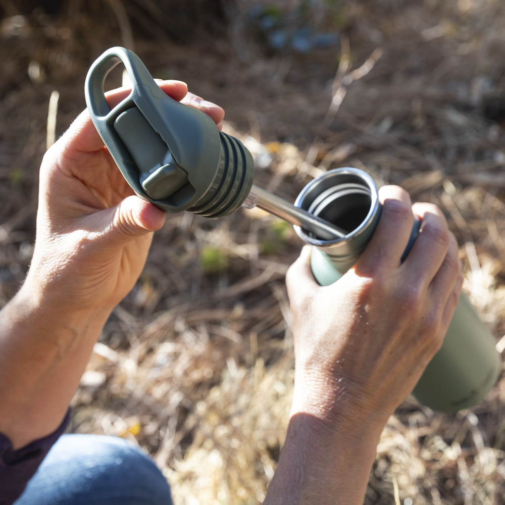 Klean Kanteen - Vandflaske Classic Flip Seal Sport Cap, Sea Spray - 800 ml