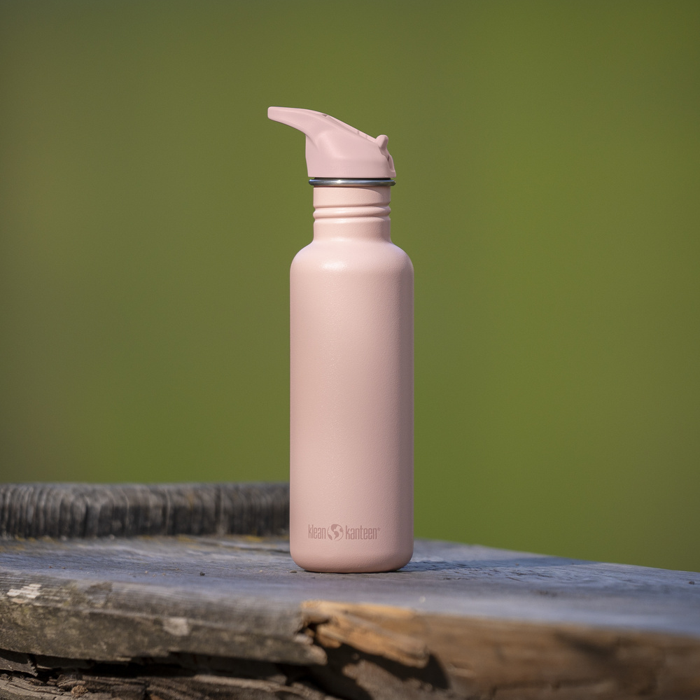 Klean Kanteen - Vattenflaska Classic Flip Seal Sport Cap, Peach Parfait - 800 ml