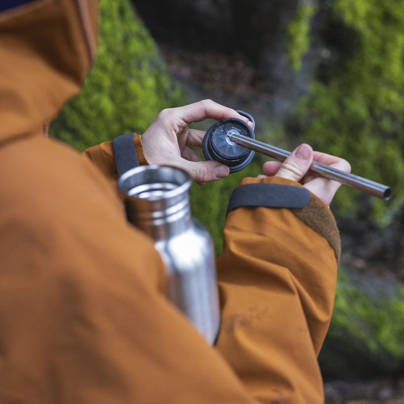 Klean Kanteen - Flip Seal Sport Cap With Straw (for Classic Bottles) - Black