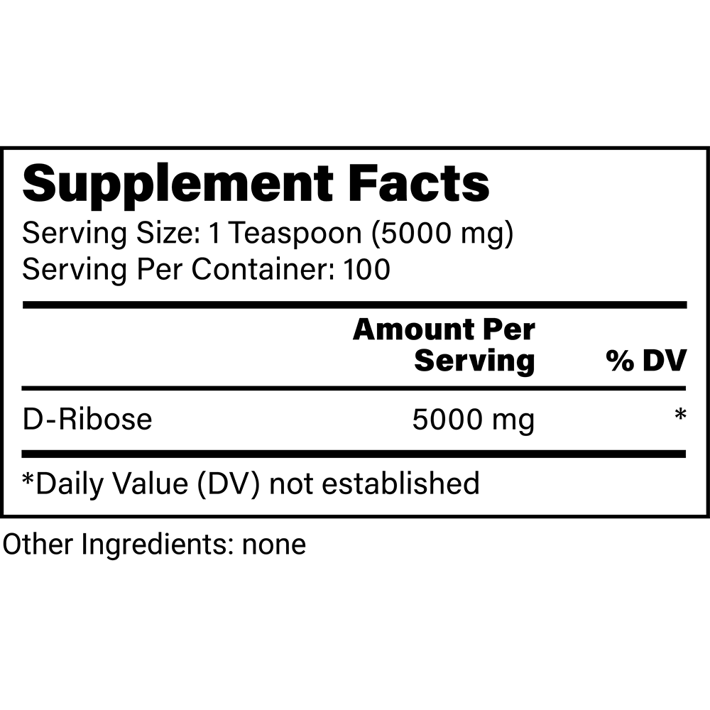 Global Healing - Earth Harmony D-Ribose Powder, 500 g