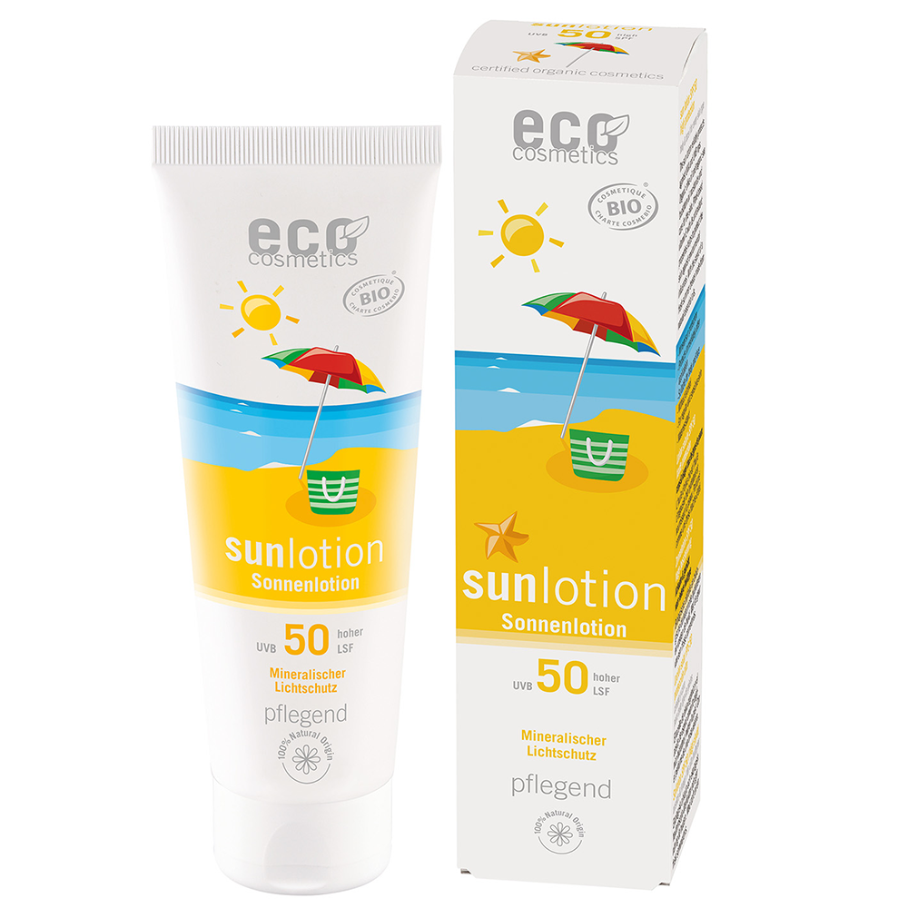 Eco Cosmetics - Sun Lotion SPF 50 Olive & Sea Buckthorn, 125 ml