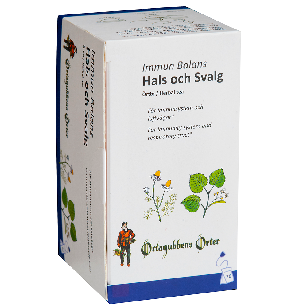 Örtagubben - Immun Balans Hals och Svalg, 20 Tepåsar
