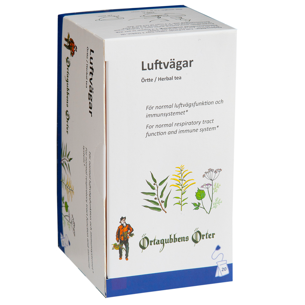 Örtagubben - Luftvägar, 20 Tepåsar