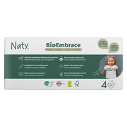 Naty - Diapers BioEmbrace Size 4 (7-18 kg), 44 pcs