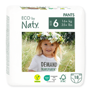 Naty - Pull-on Pants Size 6 (16+ kg), 18 pcs