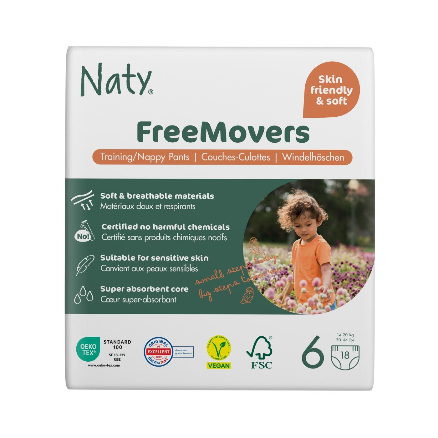 FreeMovers Blebukser 6 (16+ kg) 18 stk - Naty