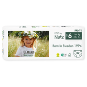 Naty - Blebukser / Pull on Pants Størrelse 6 (16+ kg), 32 stk