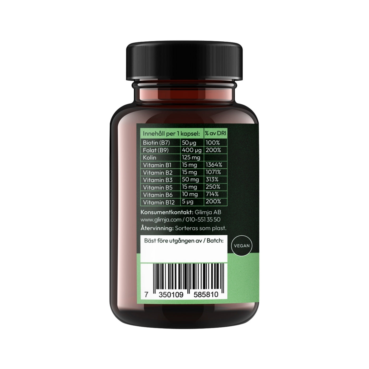 B-Complex, 60 capsules - Glimja
