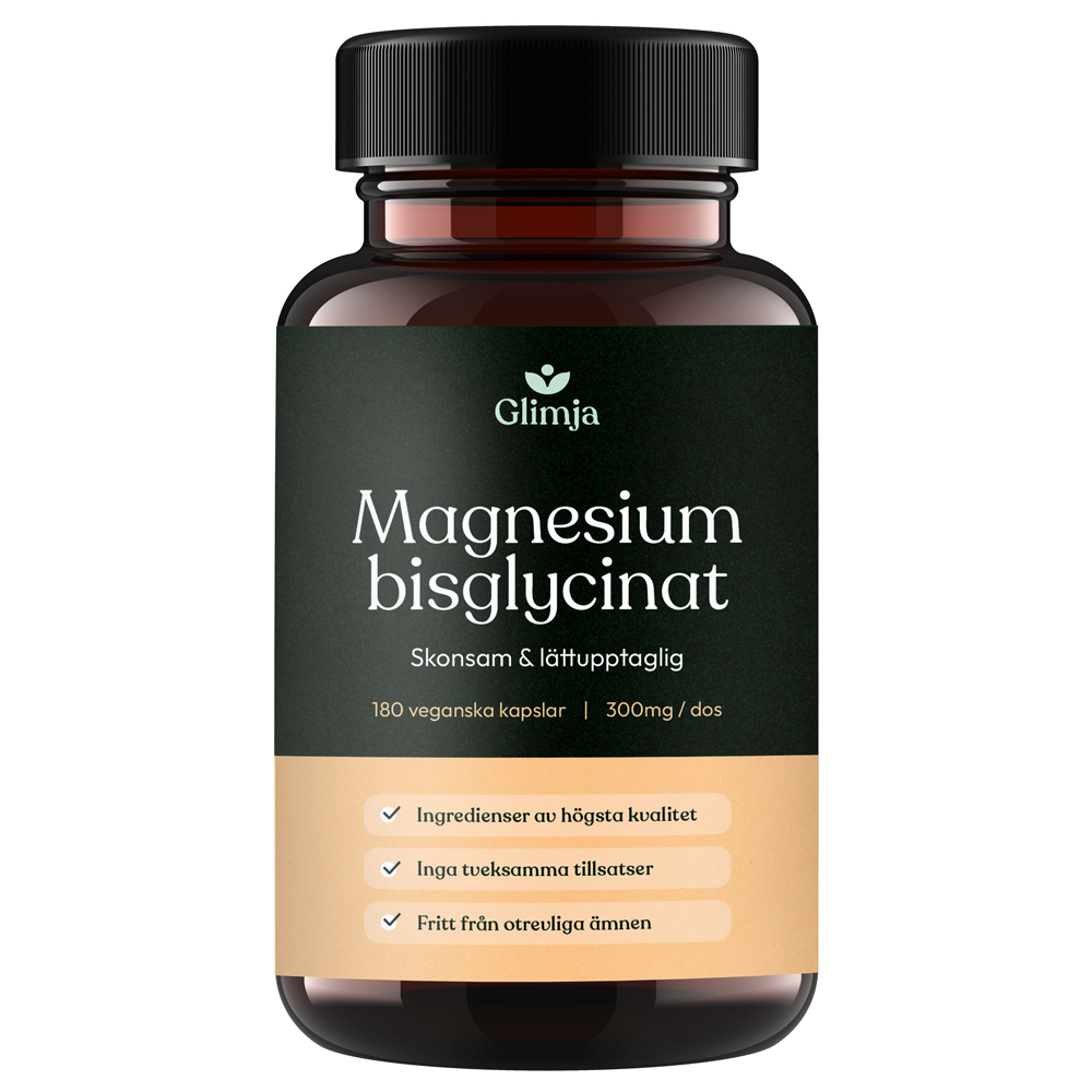 Glimja - Magnesiumbisglycinat,180 kapslar
