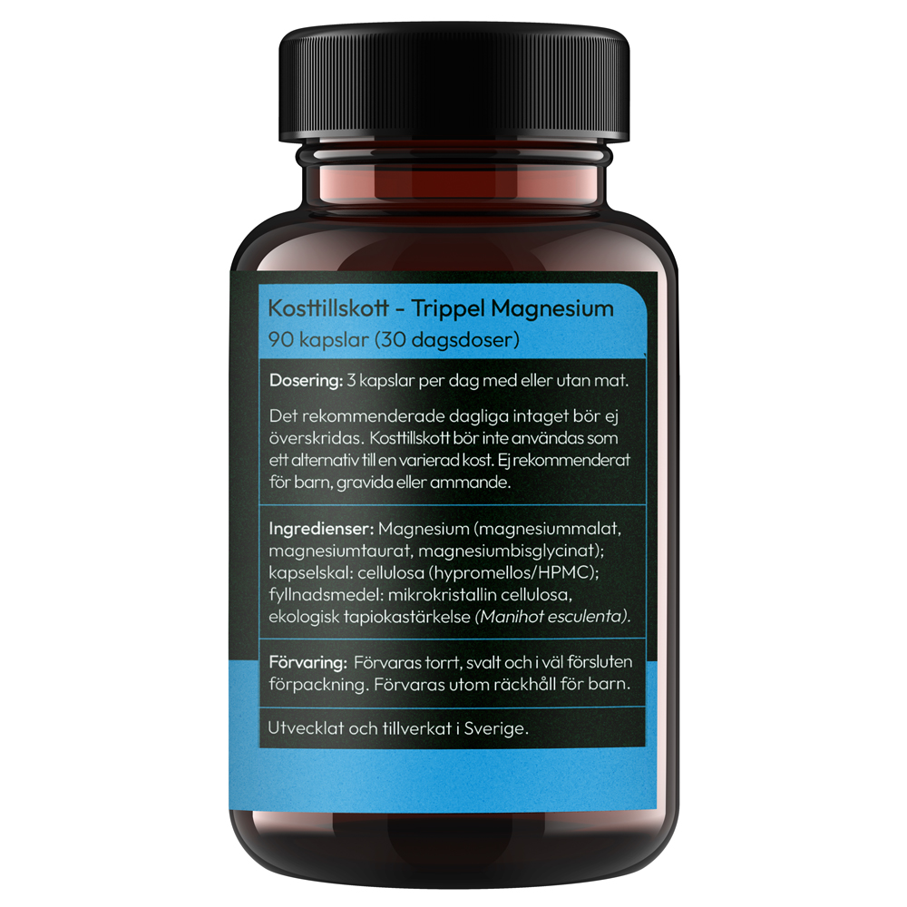 Glimja - Trippel Magnesium, 90 kapslar
