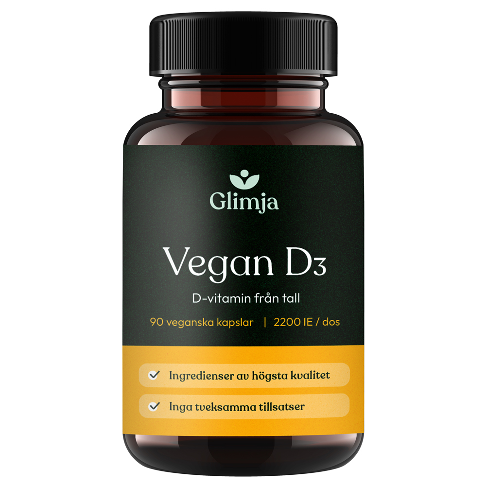 Glimja - Vegan D3 50 mcg, 90 kapslar