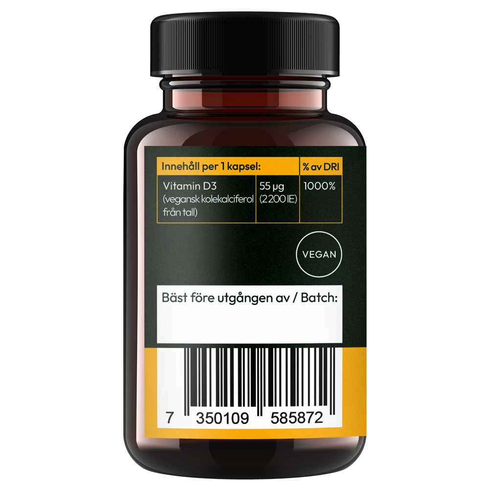 Glimja - Vegan D3 50 mcg, 90 capsules