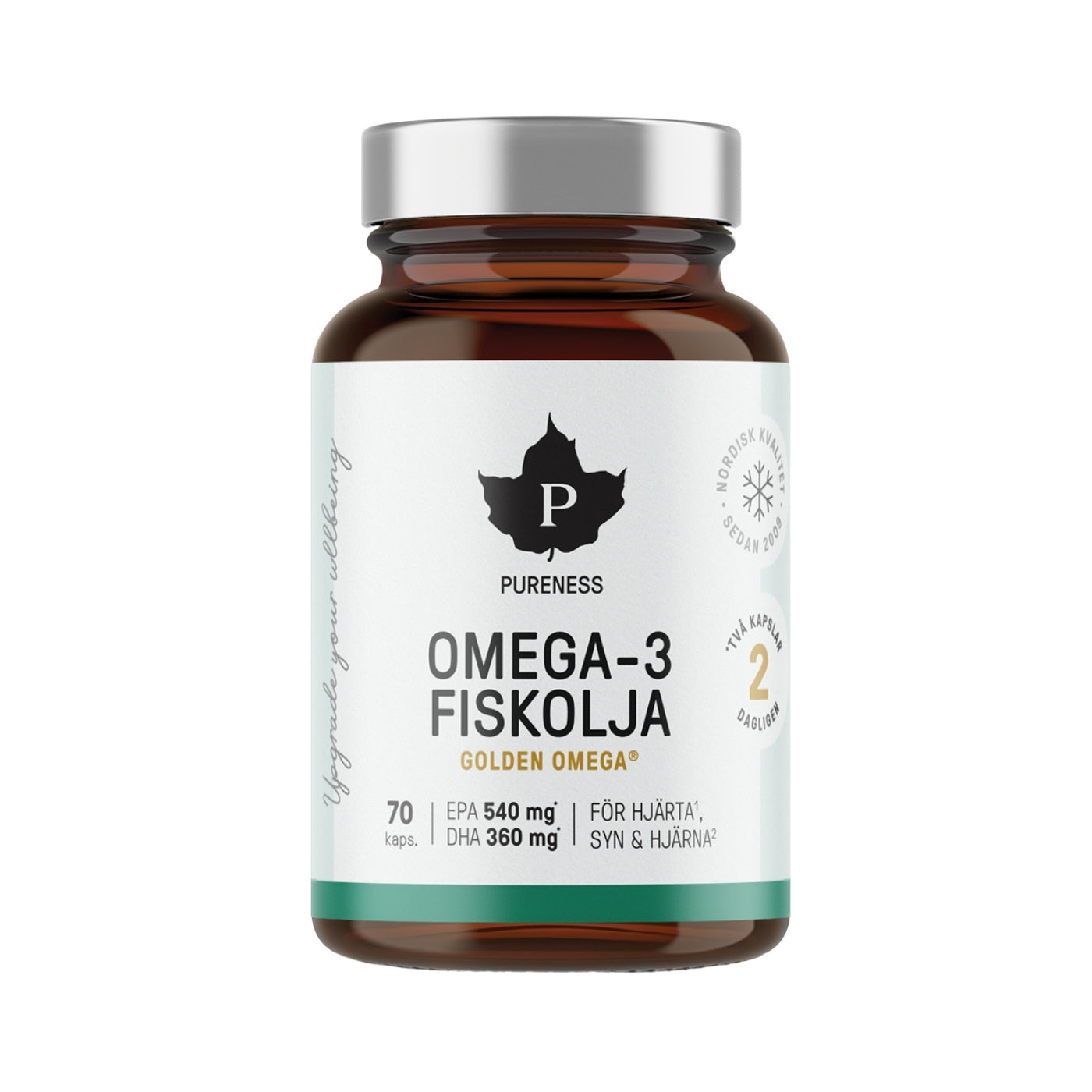 Omega-3 fiskeolje 70 kapsler - Pureness