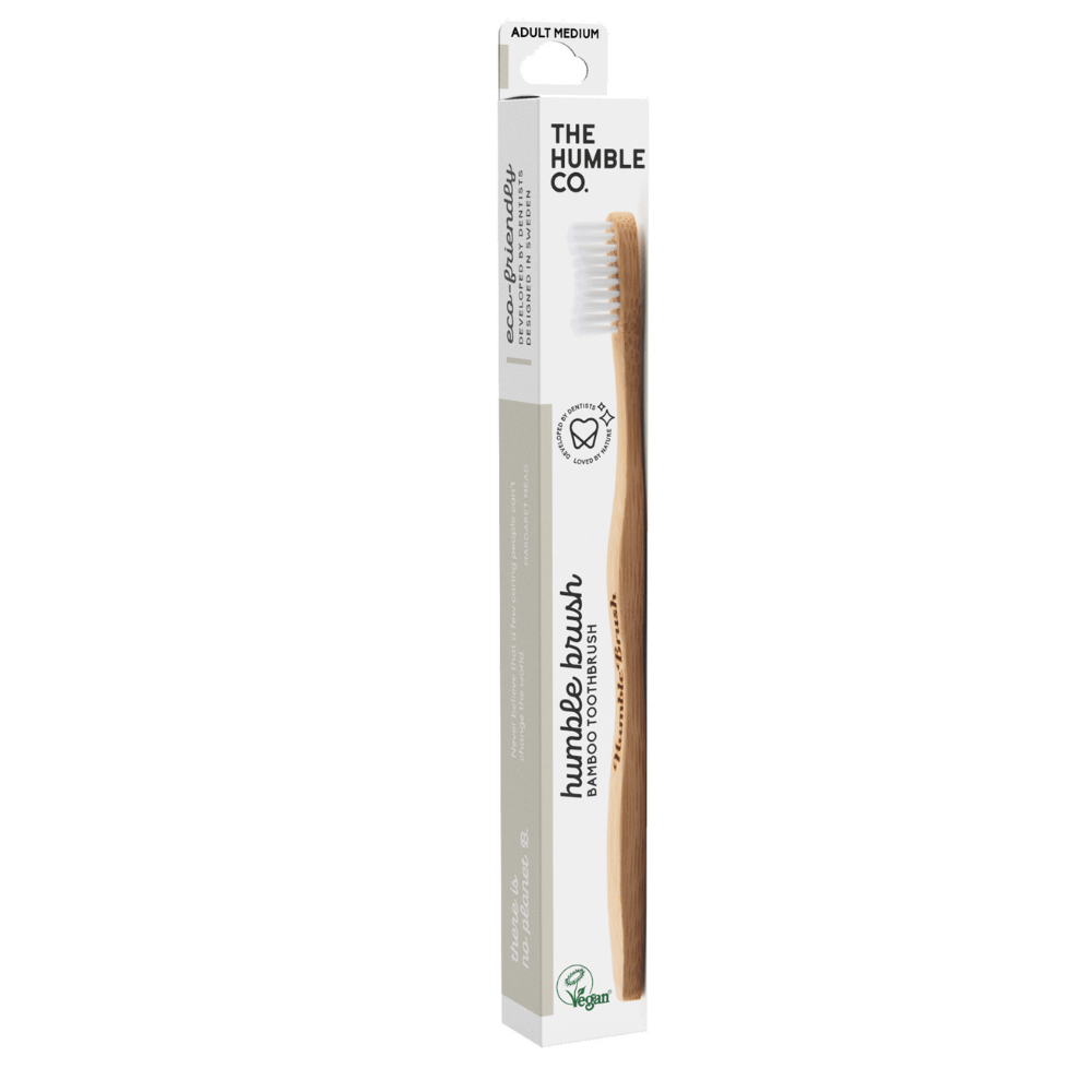 Humble Brush Bambutandborste Medium, Vit
