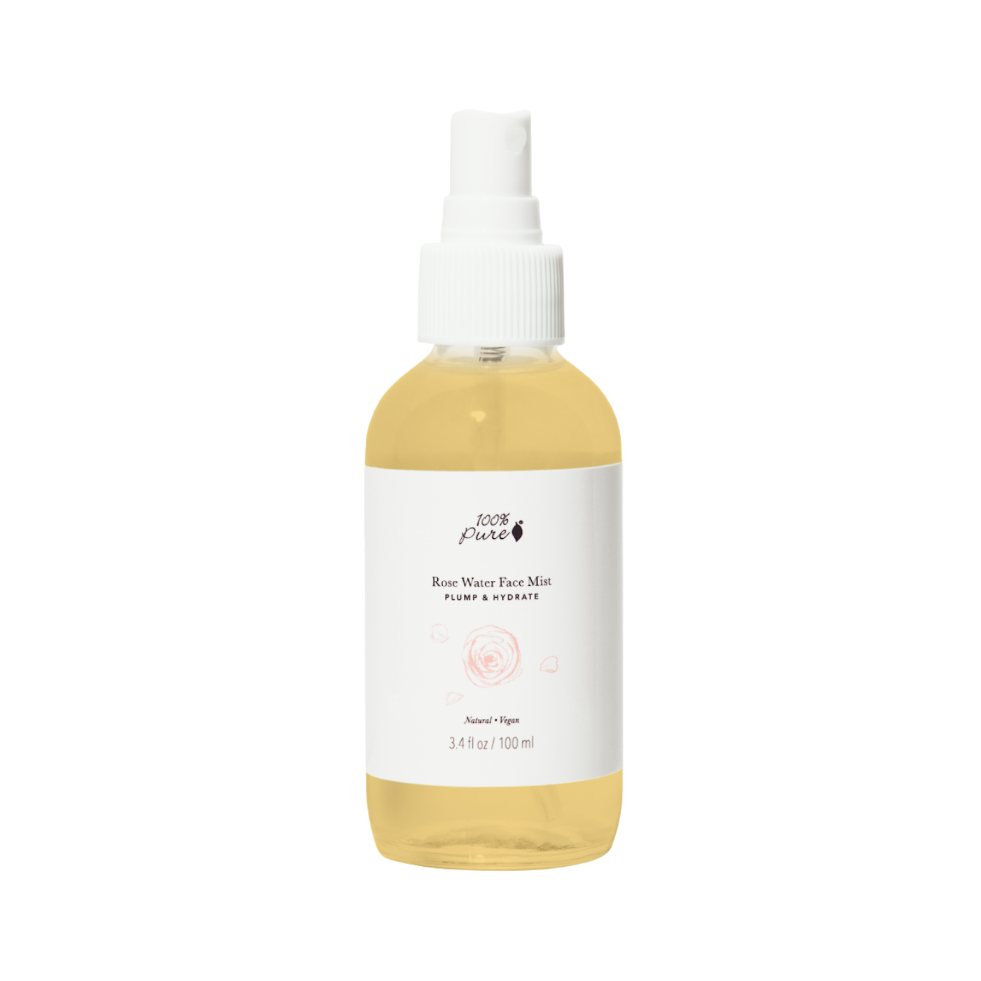 Rosevand ansigtsspray 100 ml - 100% Pure