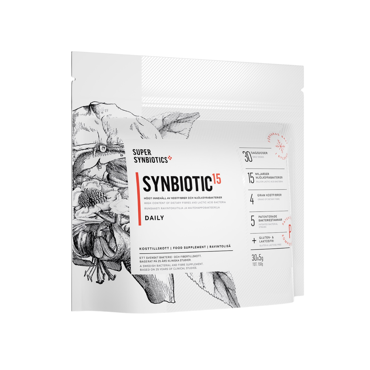 Synbiotic15 Daily 150 g - SuperSynbiotics