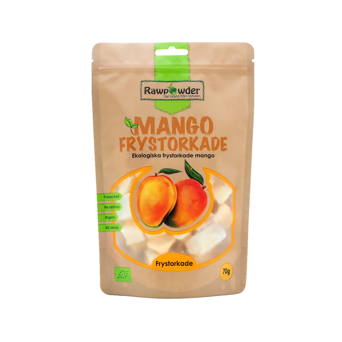 Organic Freeze-Dried Mango 70 g - Rawpowder