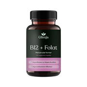 B12 + metylfolat 60 kapsler - Glimja