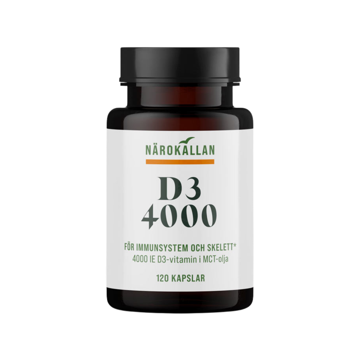 Vitamin D3 4000 IU 120 capsules - Närokällan