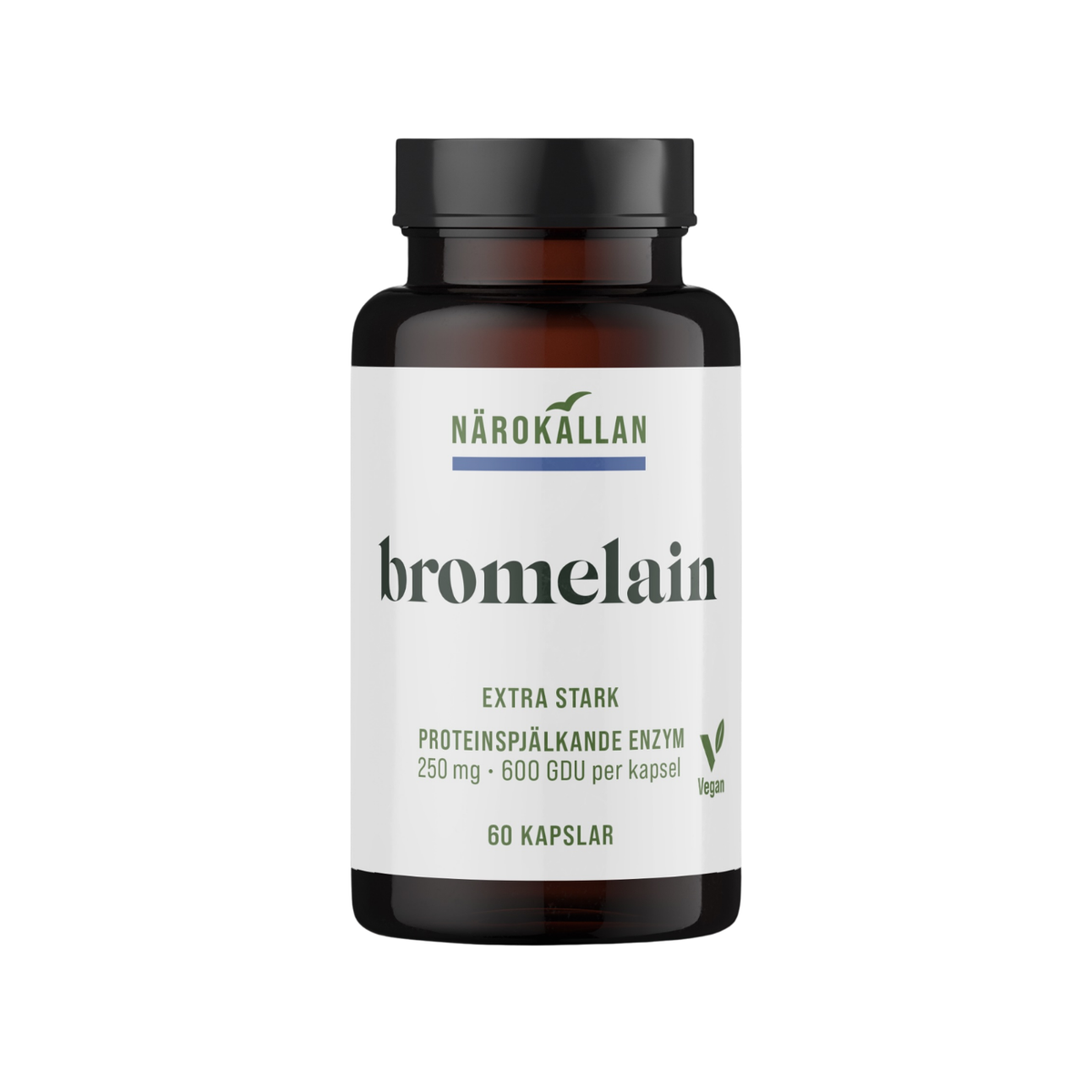 Bromelain 600 GDU 60 capsules - Närokällan
