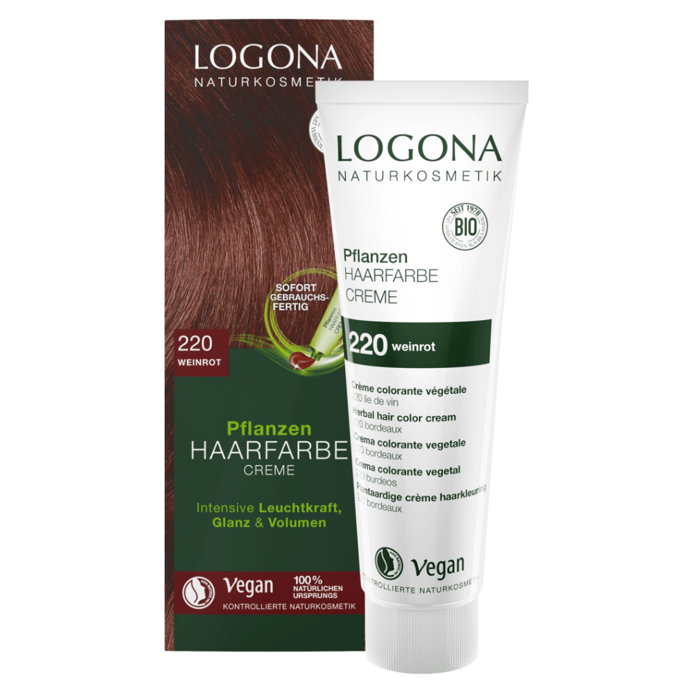 Logona - Organic Hair Color Color Cream Wine Red (220), 150 ml
