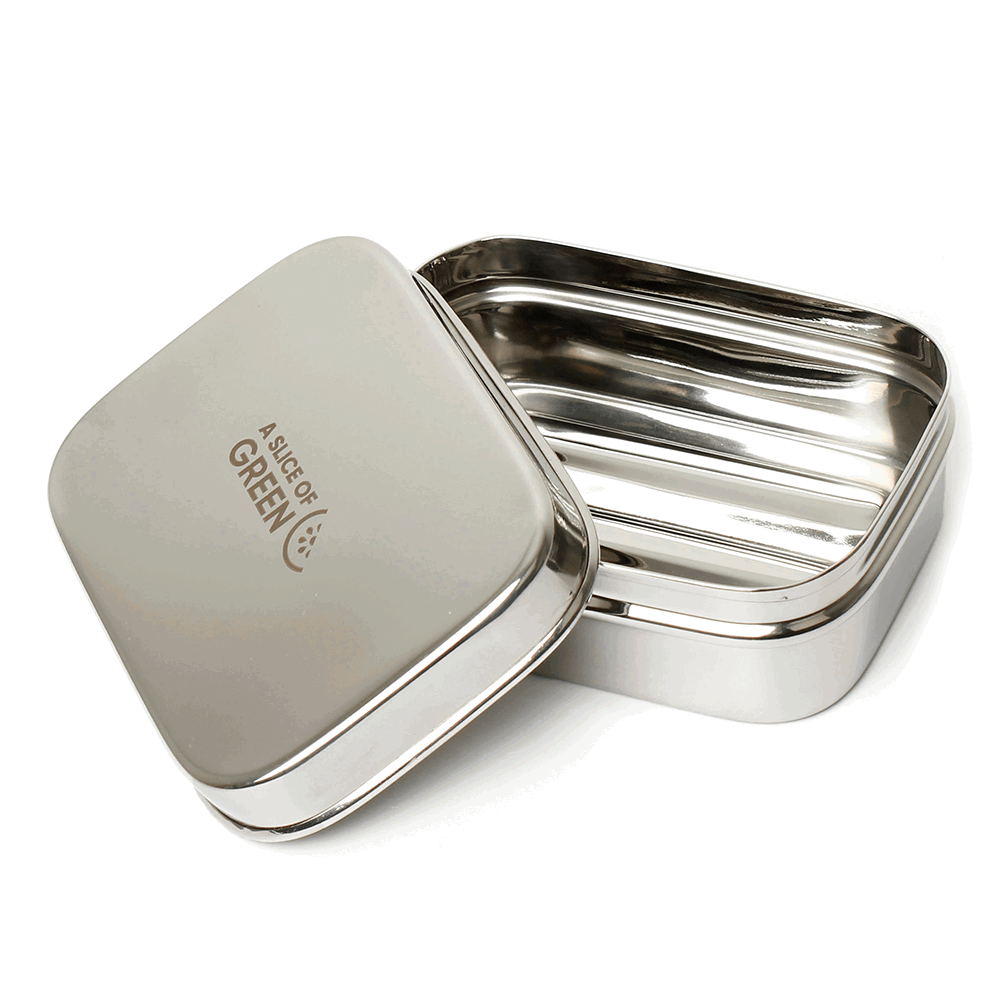 A Slice of Green - Stainless Steel Soap Dish, 300 ml