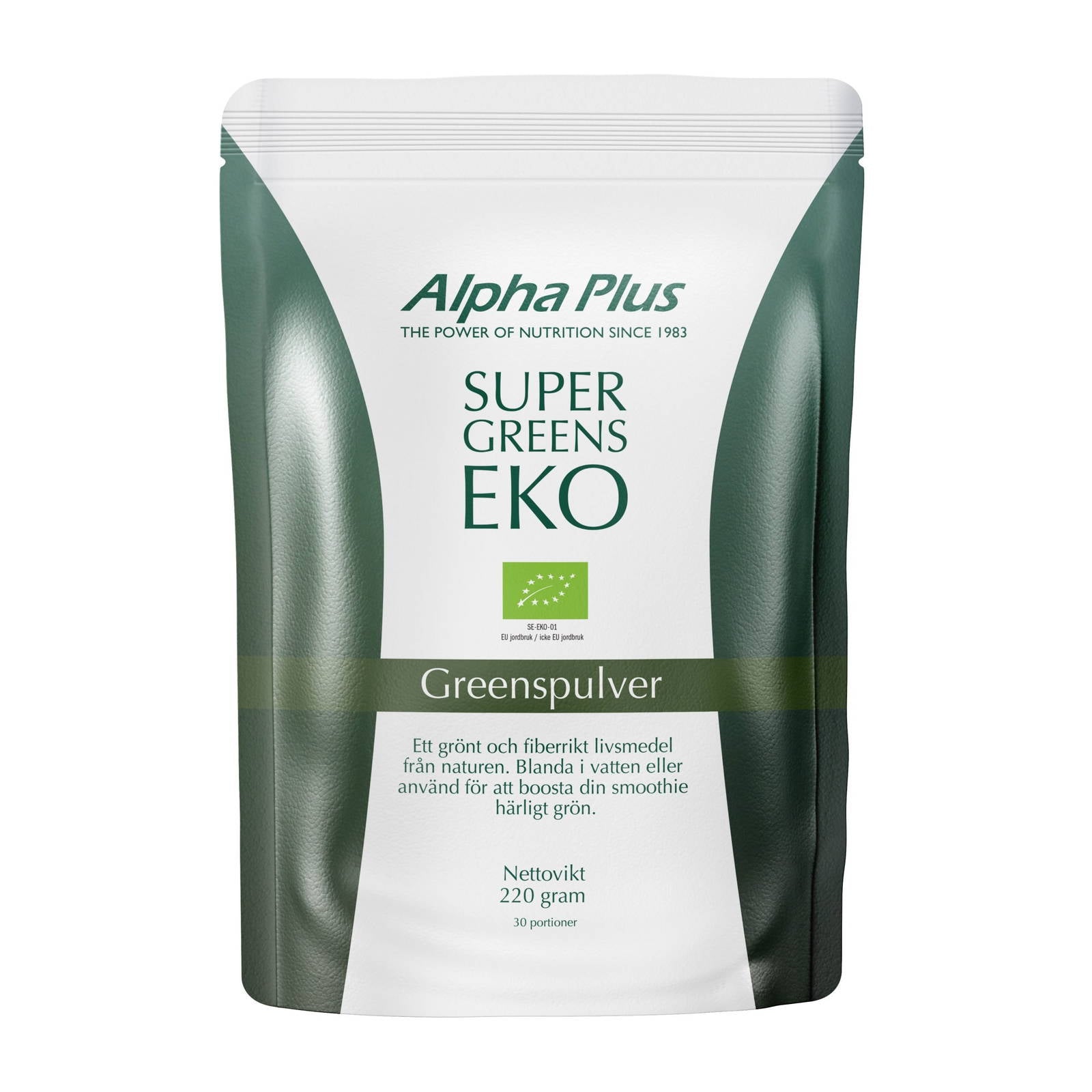 Alpha Plus Supergreens ORGANIC, 220 g