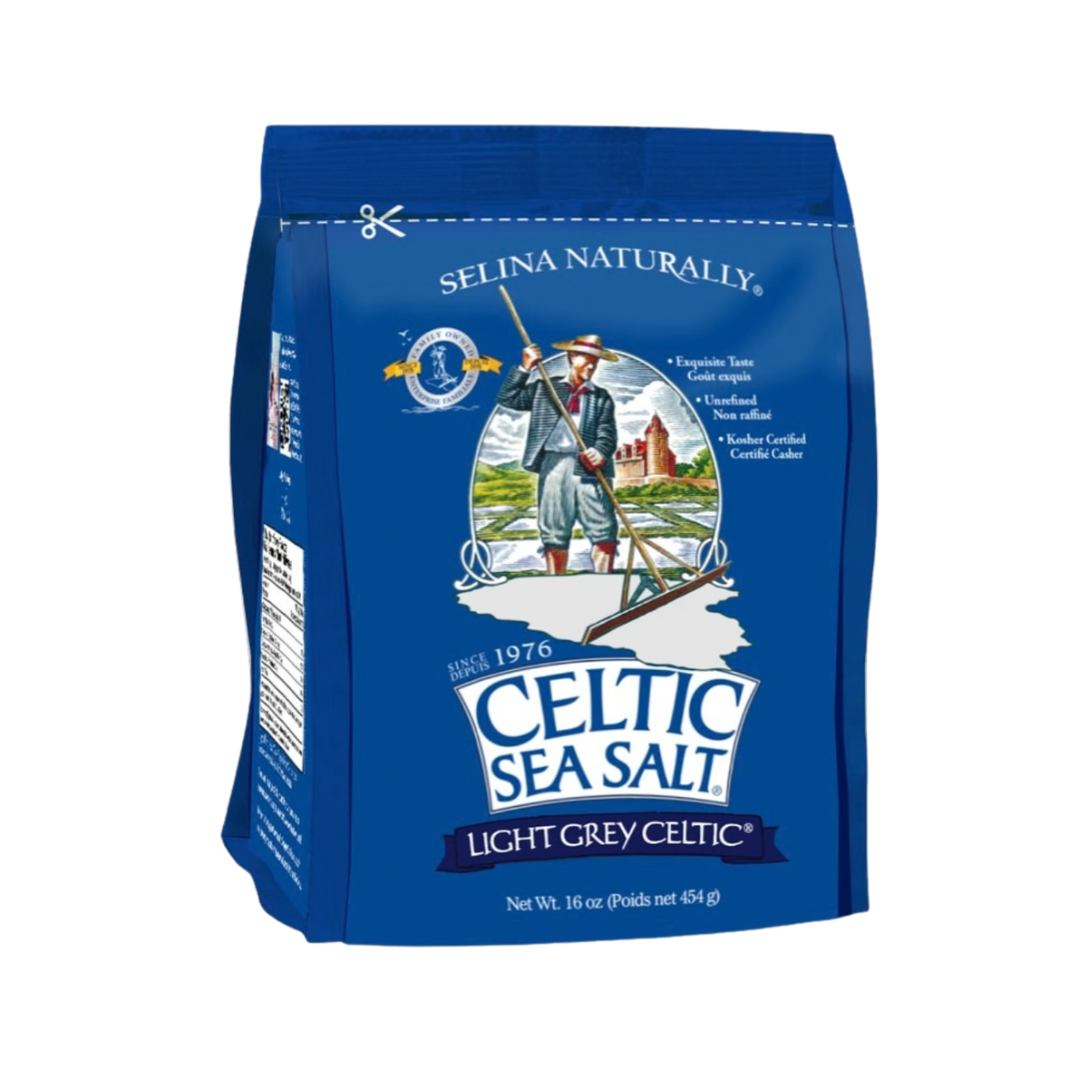 RAW Celtiskt Havssalt Grovmalet 454 gram - Selina Naturally