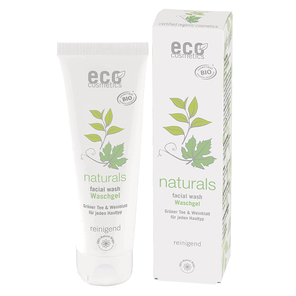 Eco Cosmetics - Wash Facial Cleanser with Green Tea (Oily Skin), 125 ml