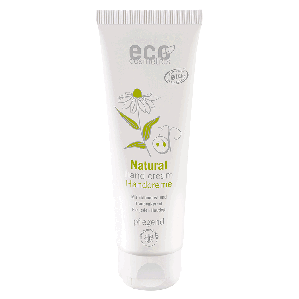 Eco Cosmetics - Hand Cream with Echinacea & Grape Seed Oil, 125 ml