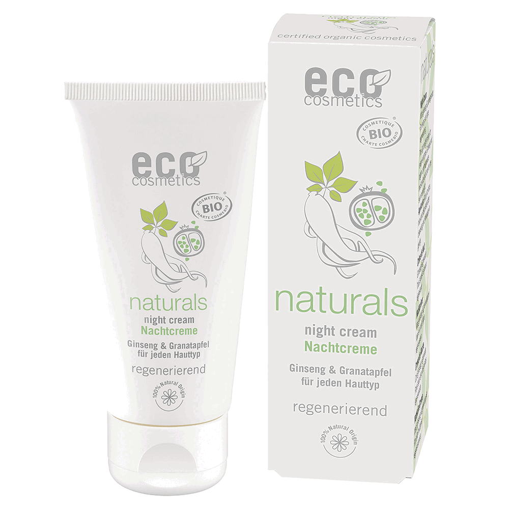 Eco Cosmetics - Night Cream with Ginseng & Pomegranate, 50 ml