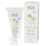 Eco Cosmetics - Nattkrem med Ginseng & Granateple, 50 ml