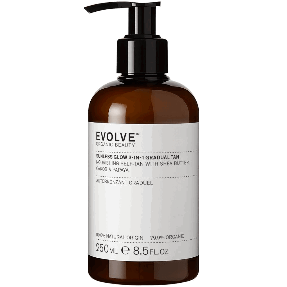 Evolve – Organic Beauty Sunless Glow 3-in-1 Gradual Tan, 250 ml
