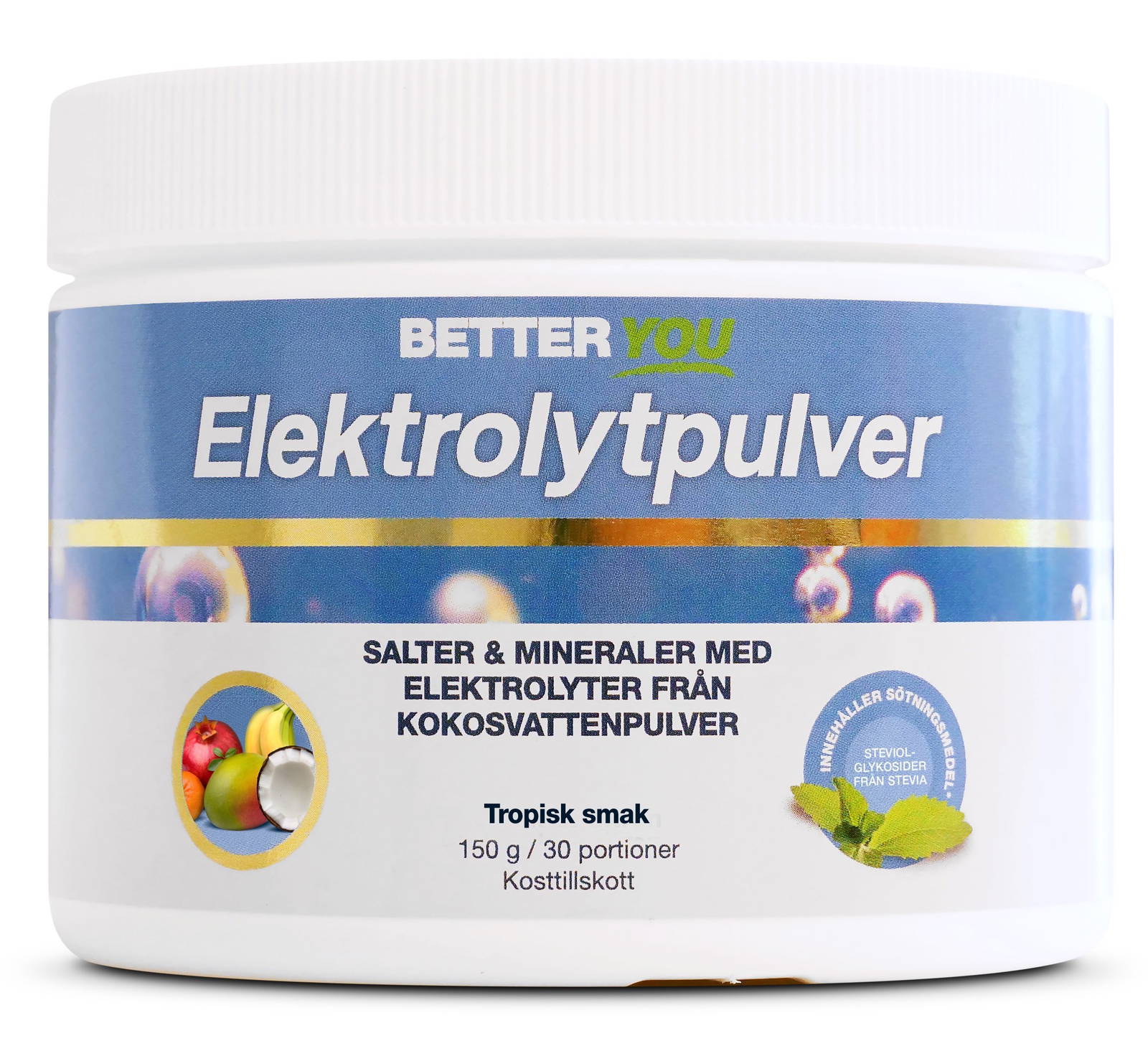 Better You Electrolyte Powder Tropical Flavor, 150 grams