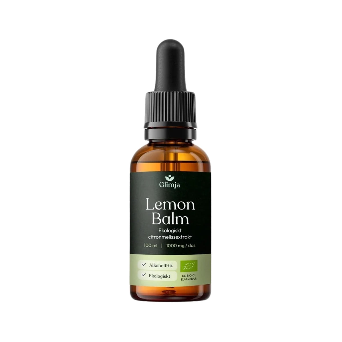 Økologisk sitronmelisseekstrakt Lemon Balm 100 ml - Glimja