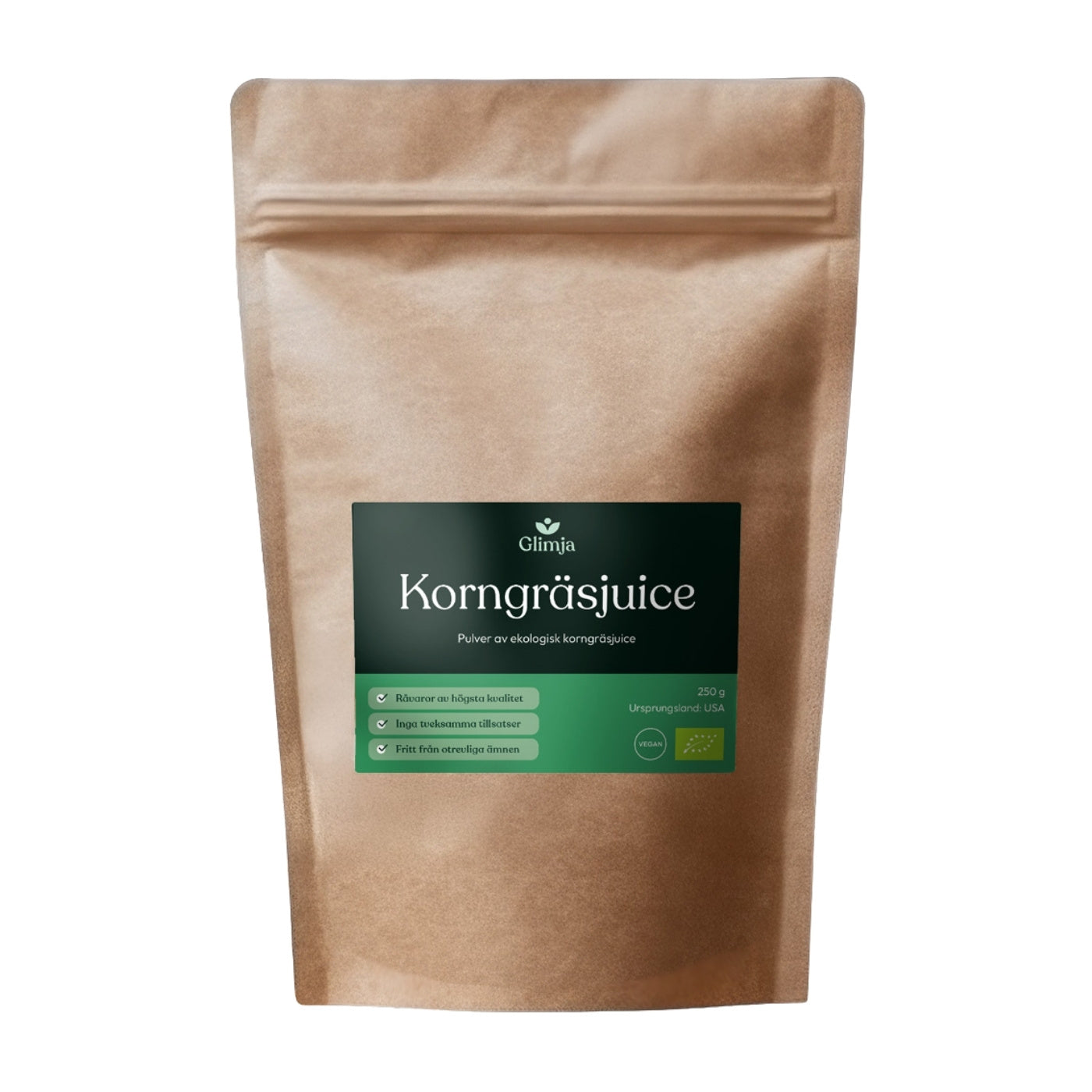 Glimja Økologisk Korngræsjuicepulver, 250g