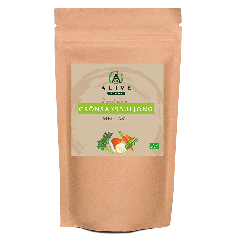 Alive Foods Organic Vegetable Broth & Nutritional Yeast 350 grams