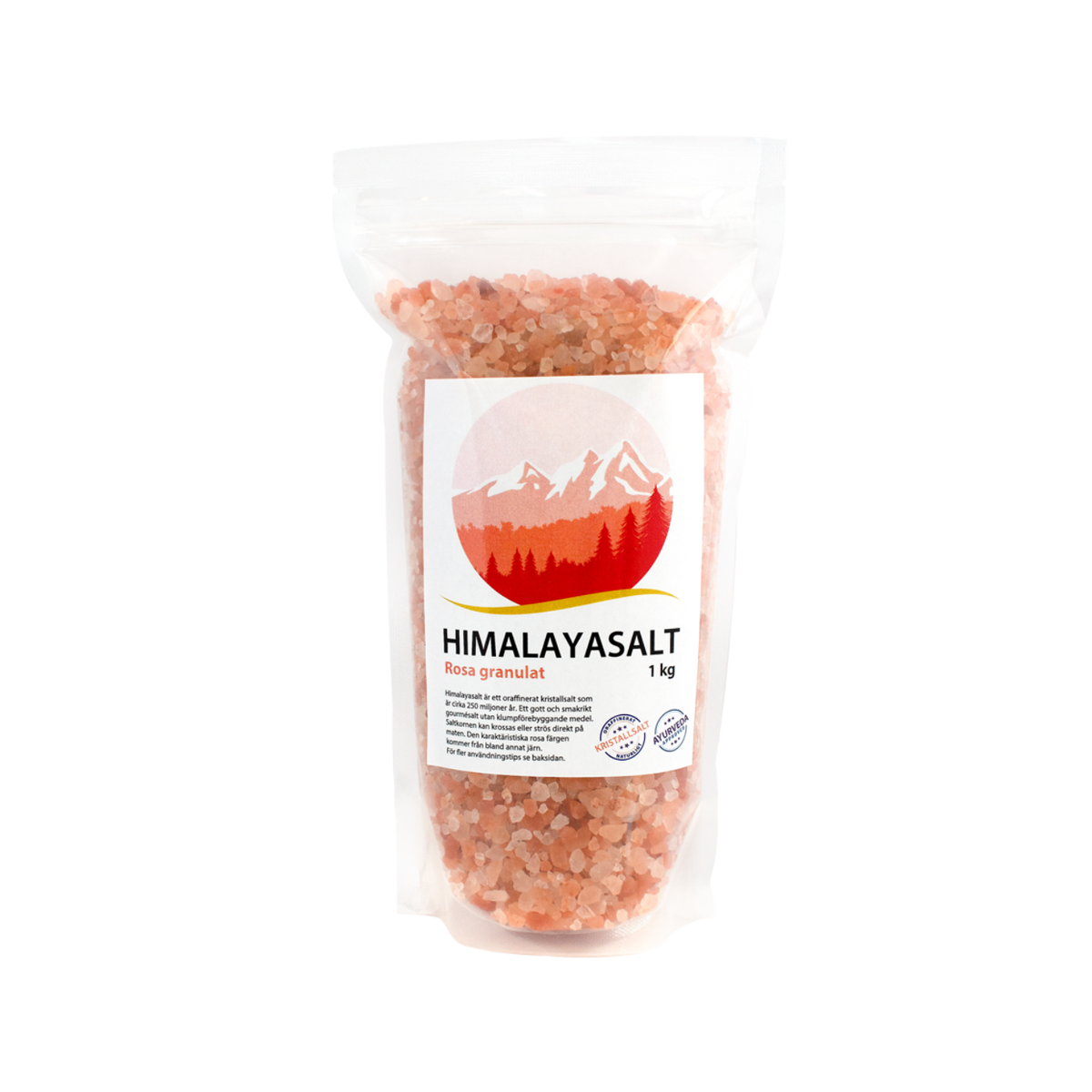 Himalayasalt rosa granulat, 1kg